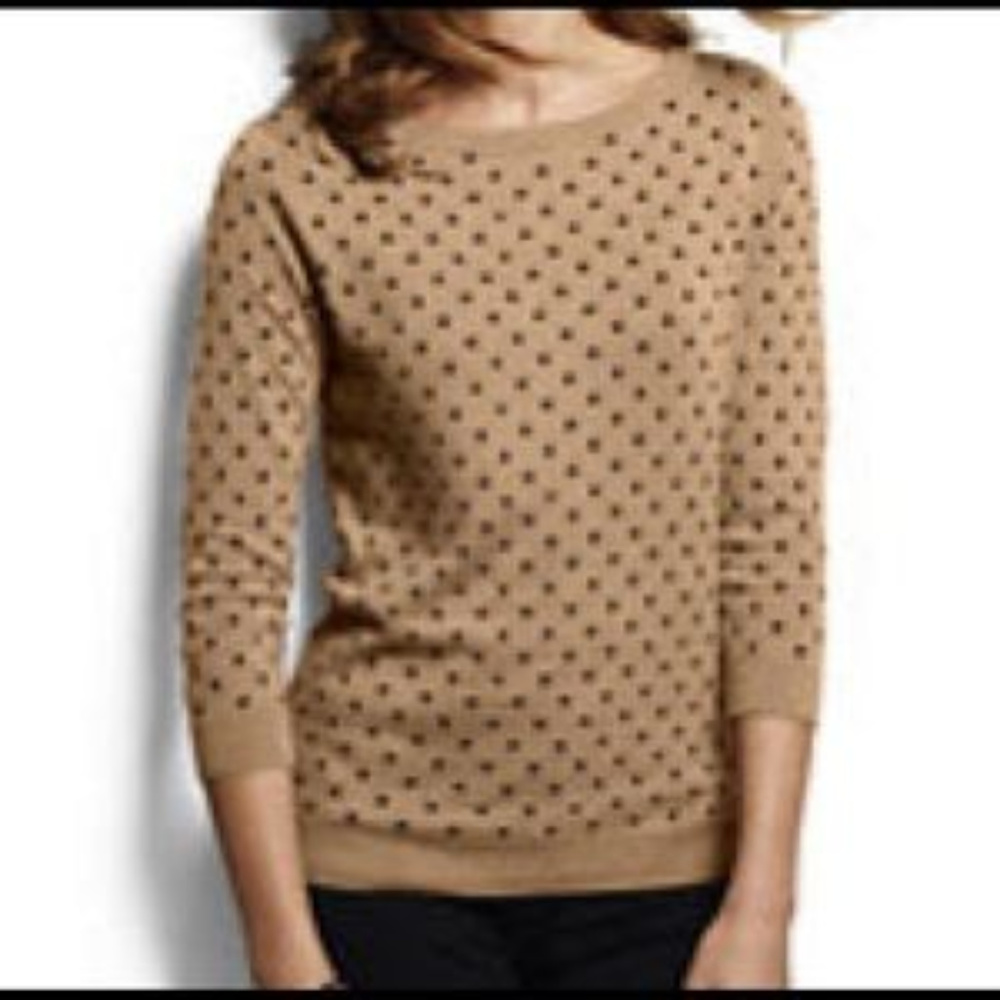 3Q Sleeve Jacquard Sweater